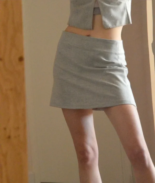Skirt Cotton Wool Falda de Lana y Algodón 'Aura'