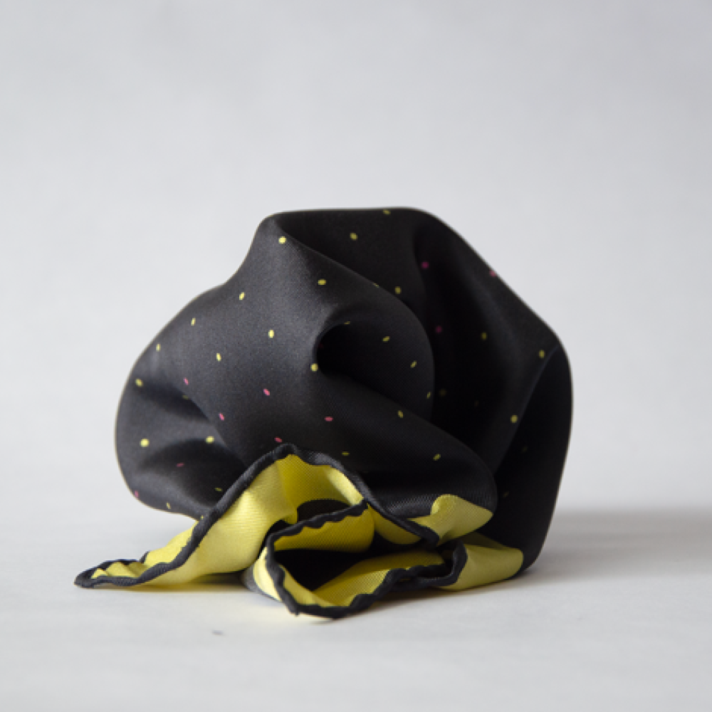 Pañuelo de bolsillo de seda silk pocket square Polka funny
